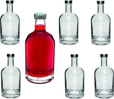 6x 0,5L Glasflasche für  Likör, Wein, Öl, Essig, Schnaps