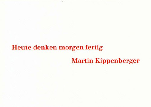 Martin kippenberger heute - martin, kippenberger,