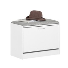 B-Waren Schuhbank mit Sitzkissen Schuhkipper mit 1 Klappe FSR16-HG-bwaren