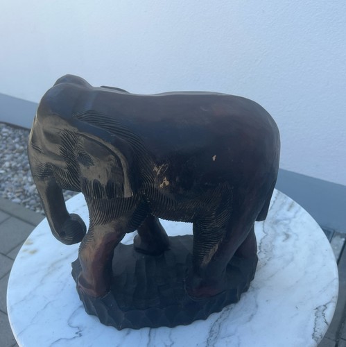 Elefant aus holz melliert - holz,