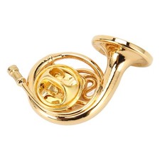 Mini-Waldhorn Glättend Dekorativ Exquisite Textur Goldene Farbe Miniatur FAT