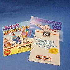 Graupner Modellbau Neuheiten 1988 - Matchbox Autos Obletter Spielwaren Prospekte