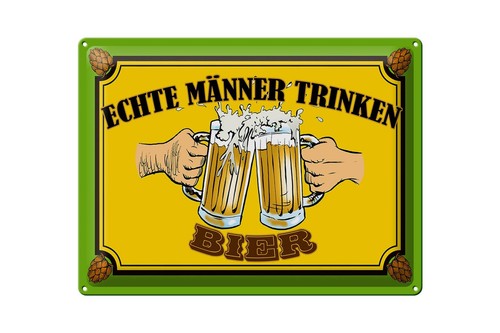 Blechschild alkohol 40x30 - 40x30, cm