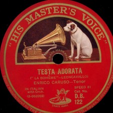 ENRICO CARUSO "La Boheme"