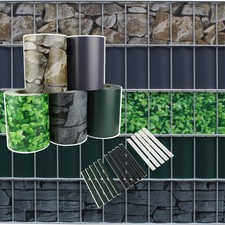 PVC Sichtschutzstreifen 35m Sichtschutz RÄUMUNGSVERKAUF Doppelstabmatten Blende