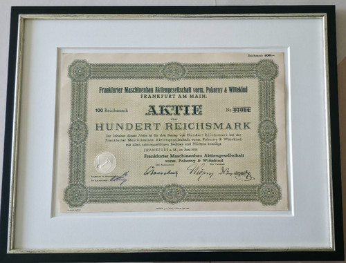 Alte aktie wertpapier - wertpapier, dt