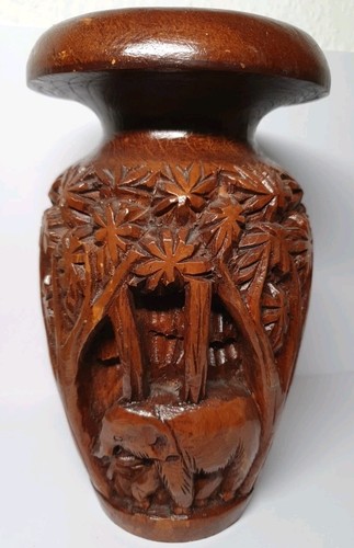 Vase holz alte - vase, mit