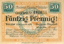 Wetzlar Buderus Haushalt 50Pf