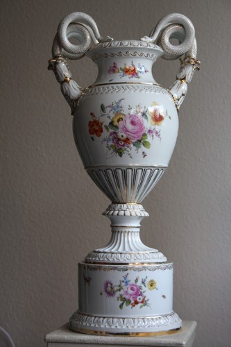 Riesige schlangenhenkel vase - riesige,
