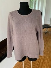 ♛ ROSA von Schmaus ♛ Pullover S 36-38 grau taupe Kaschmir NP 279,-