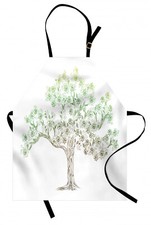 Baum Kochschürze Doodle Stil