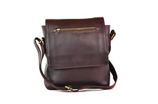 Ledertasche | Herren Umh�ngetasche | 22,5 x 23,5 x 7,5 | Braun - echtes Leder