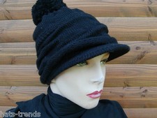 Damen Mütze  Bommelmütze