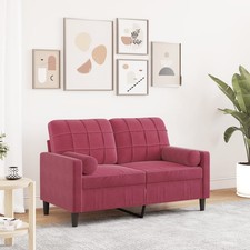 2/3-Sitzer Sofa mit Zierkissen