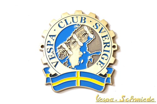 Metall plakette vespa club - metall-plakette, "vespa