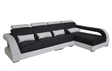 Leder eck sofa - leder,