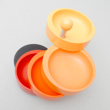 Emsa Etagere Snack Bar Party Tablett Anbietschale Space Age 70er Jahre