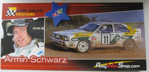 Neue rallye autogrammkarte - neue,