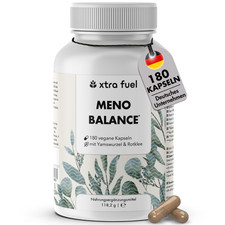 Wechseljahre Kapseln - Meno Balance - Formel mit Yams, Rotklee, Baldrian & Eisen