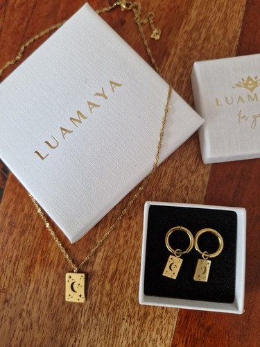 Kette und ohrringe set luamaya - kette,
