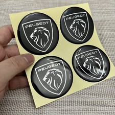 4x 60mm Peugeot Silikon Emblem