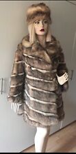 Rieger Traumhafter Opossum Warmer Pelzmantel  + Leder 38