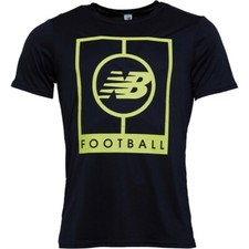 New Balance Herren Elite Tech grafisches Logo schwarzes T-Shirt (Größe M L XL XX-L) NEU