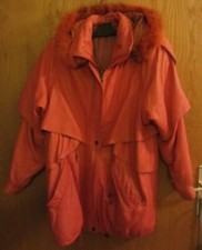 S11 Vintage Original 60-70er Jahre LederJacke Mantel„ PADI“ Gr.L rotfuchs