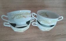 4 Suppentassen Sommerfarn ohne