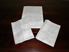 Weiße Vintage Bettwäsche Bettbezug + 2 Kissenbezüge Baumwolle Omas Aussteuer