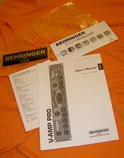 Bedienungsanleitung Behringer V-Amp Pro, in Englisch