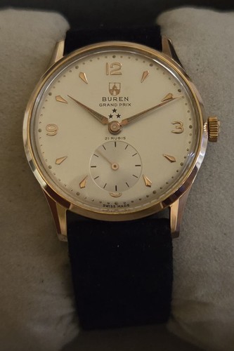 Vintage armbanduhr buren - buren, grand