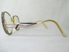 Ausgefallene Vintage Damen Brille West Germany 80er rosa - schwarz - transparent