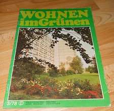 DDR  Wohnen im Grünen Zeitschrift  3 / 1978  Zeitung