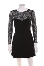 ZARA Kleid Minikleid Spitze M schwarz