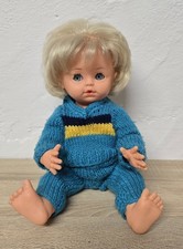 Nette Kunststoff Puppe Schildkröt Doll 36 cm Schlafaugen Sammler Vintage 