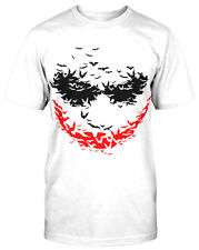 Fledermaus Lachen T-Shirt Horror Fun Clown Joker Gangster Bösewicht Bat Smile
