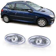 Klarglas Seitenblinker Chrom für Peugeot 107 206 SW CC 307 407 607 Toyota Aygo
