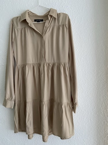 Damen sommerkleid beige - damen-sommerkleid,