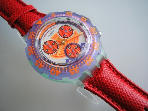 Swatch aqua chrono red - red, harbour
