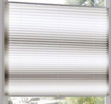 Klemmfix Plissee Klemmrollo taupe Streifen Sichtschutz o. bohren 40-120 cm breit