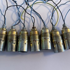 Fassung Metall-Fassung E14 Lampenfassung Fassung Messing / Metall