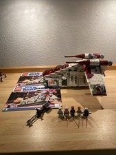 Lego Star Wars 7676 Republic Attack Gunship.99% Vollständig mit Ba