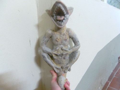 Tonfigur,Gargoyle,Drachen,Goth