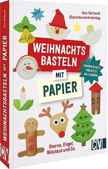 Weihnachtsbasteln mit papier - mit,