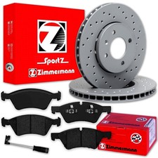 Zimmermann SPORT BREMSSCHEIBEN+ BELÄGE VORNE für MERCEDES M-KLASSE W164 R-KLASSE