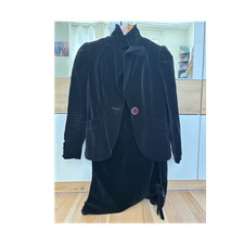 Schwarzes damen anzug set aus - schwarzes,