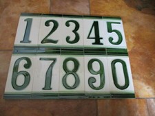 Hausnummer aus Keramik