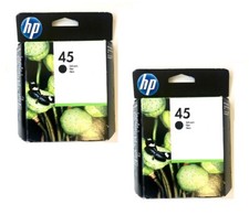 2x Original HP Tinte Nr. 45 Deskjet 930c 950c 970cxi 990c 1120c 6120 6122 51645A