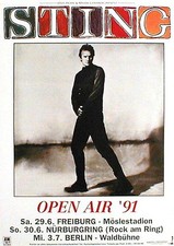 STING  rares Konzertplakat von